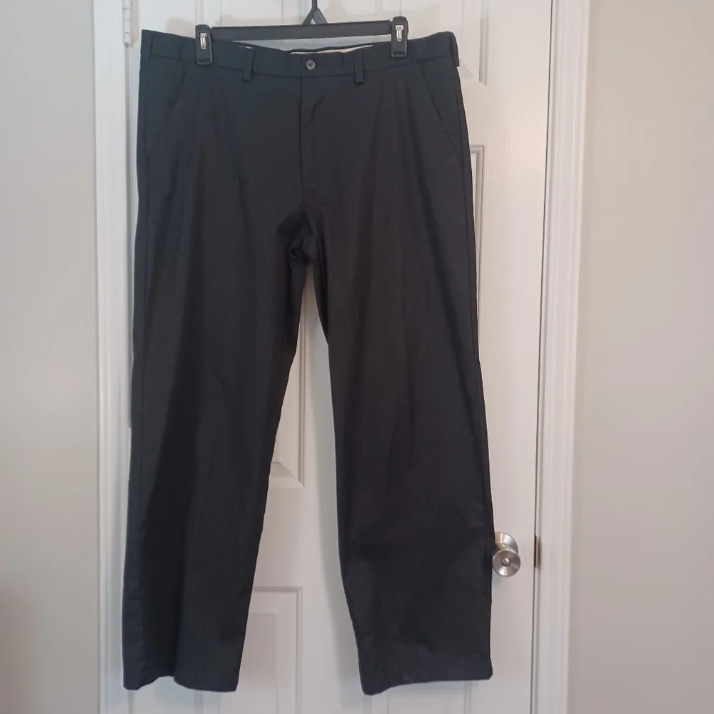 George Flat Front Black Dress Pants Men's Sz 40x30